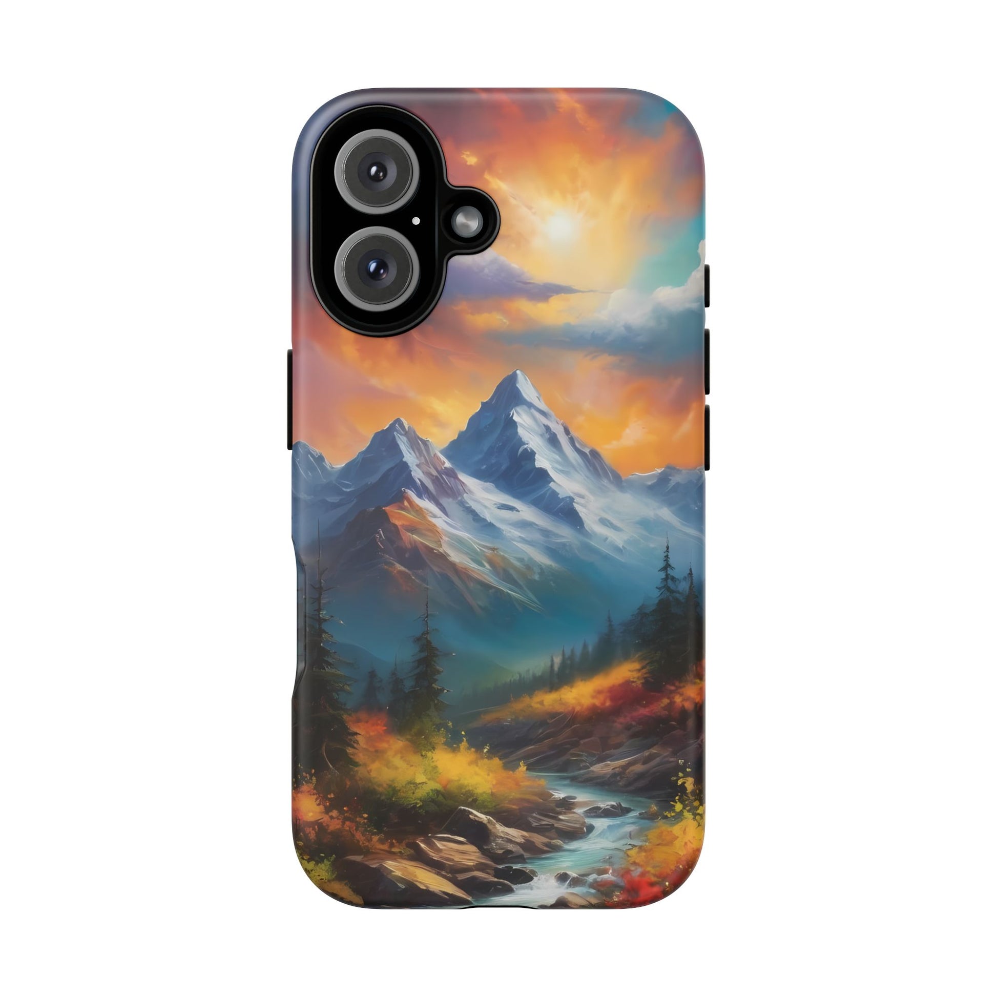 Mystic Mountains Phone Case for iPhone 8–16 Pro Max, Pixel 5–8 Pro, Galaxy S10–S24 Ultra - Designed by Thalia