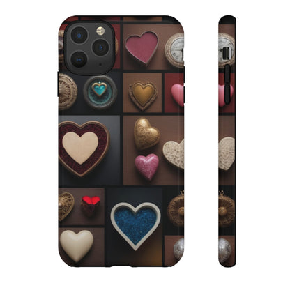 Love Button Phone Case for iPhone 8–16 Pro Max, Pixel 5–8 Pro, Galaxy S10–S24 Ultra - Designed by Thalia