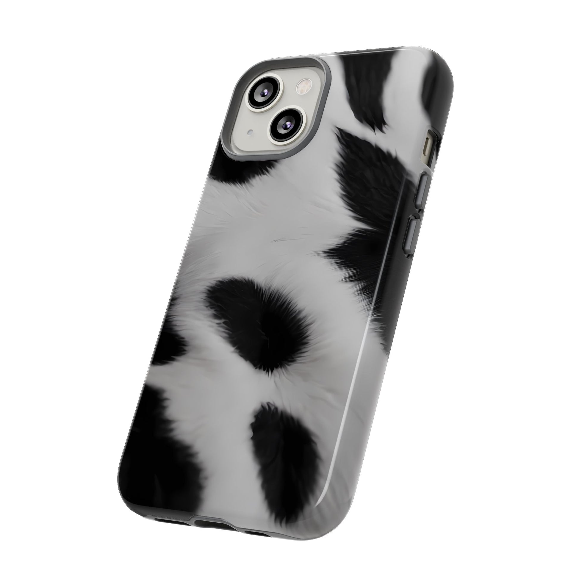 Chic Bovine Elegance Custom Phone Case for iPhone 8–16 Pro Max, iPhone 8 Plus–13 Mini, iPhone XS–XS Max, iPhone 11–14 Pro Max - Designed by Thalia