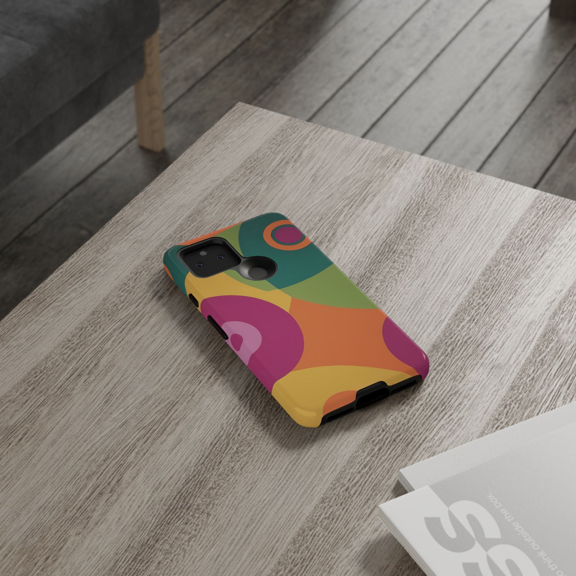 60s Retro Custom Phone Case for Google Pixel 8 Pro, Pixel 8, Pixel 7, Pixel 6 Pro, Pixel 6, Pixel 5 5G - Designed by Thalia