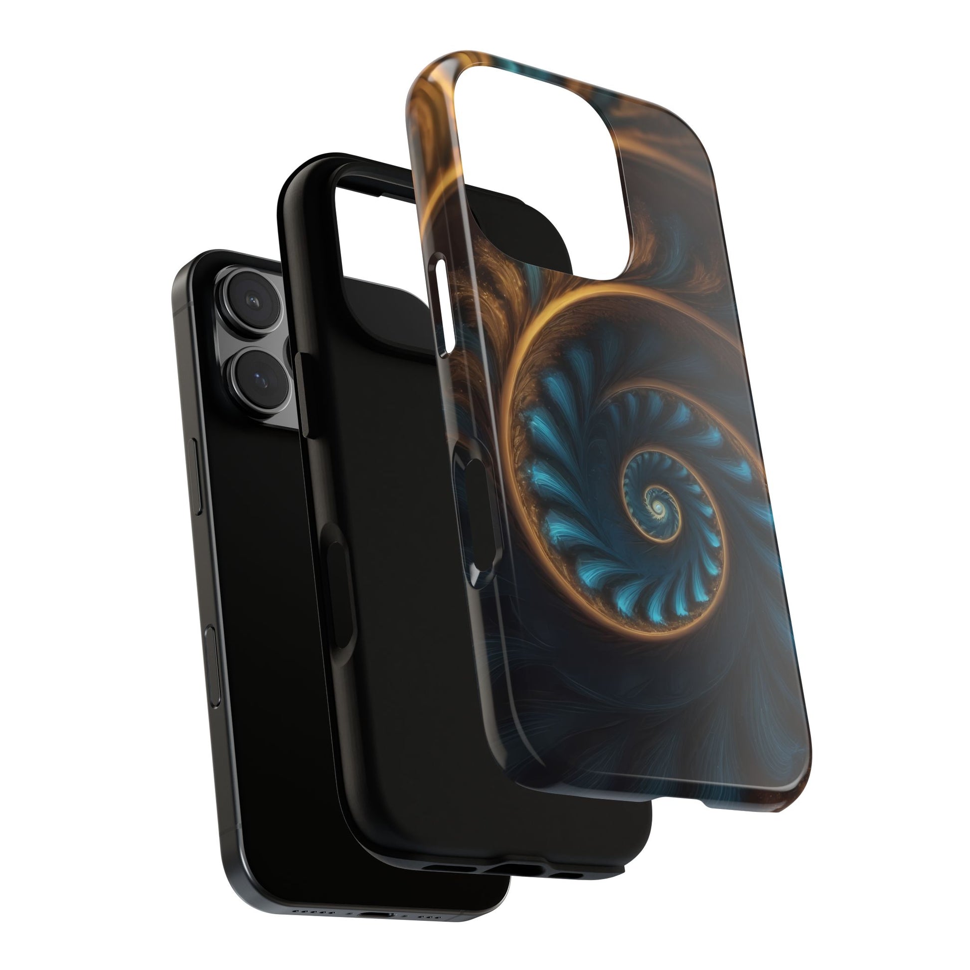 3D Fractal Phone Case for iPhone 8–16 Pro Max, Pixel 5–8 Pro, Galaxy S10–S24 Ultra - Designed by Thalia