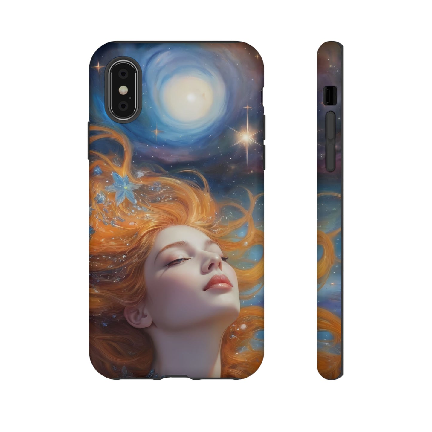 Celestial Dreams Custom Phone Case for iPhone 8–16 Pro Max, iPhone 8 Plus–13 Mini, iPhone XS–XS Max, iPhone 11–14 Pro Max - Designed by Thalia