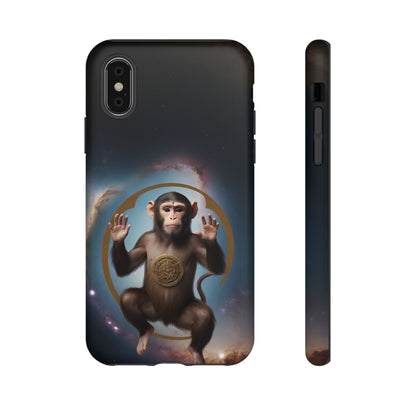 Chinese Zodiac Monkey Custom Phone Case for iPhone 8–16 Pro Max, Pixel 5–8 Pro, Galaxy S10–S24 Ultra - Designed by Thalia