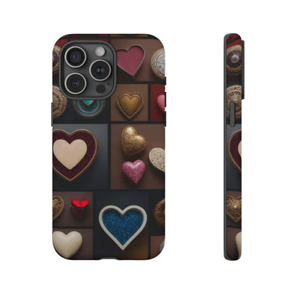 Love Button Phone Case for iPhone 8–16 Pro Max, iPhone 8 Plus–13 Mini, iPhone XS–XS Max, iPhone 11–14 Pro Max - Designed by Thalia