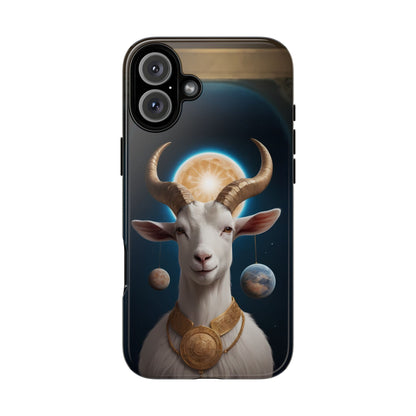 Chinese Zodiac Goat Phone Case for iPhone 8–16 Pro Max, iPhone 8 Plus–13 Mini, iPhone XS–XS Max, iPhone 11–14 Pro Max - Designed by Thalia