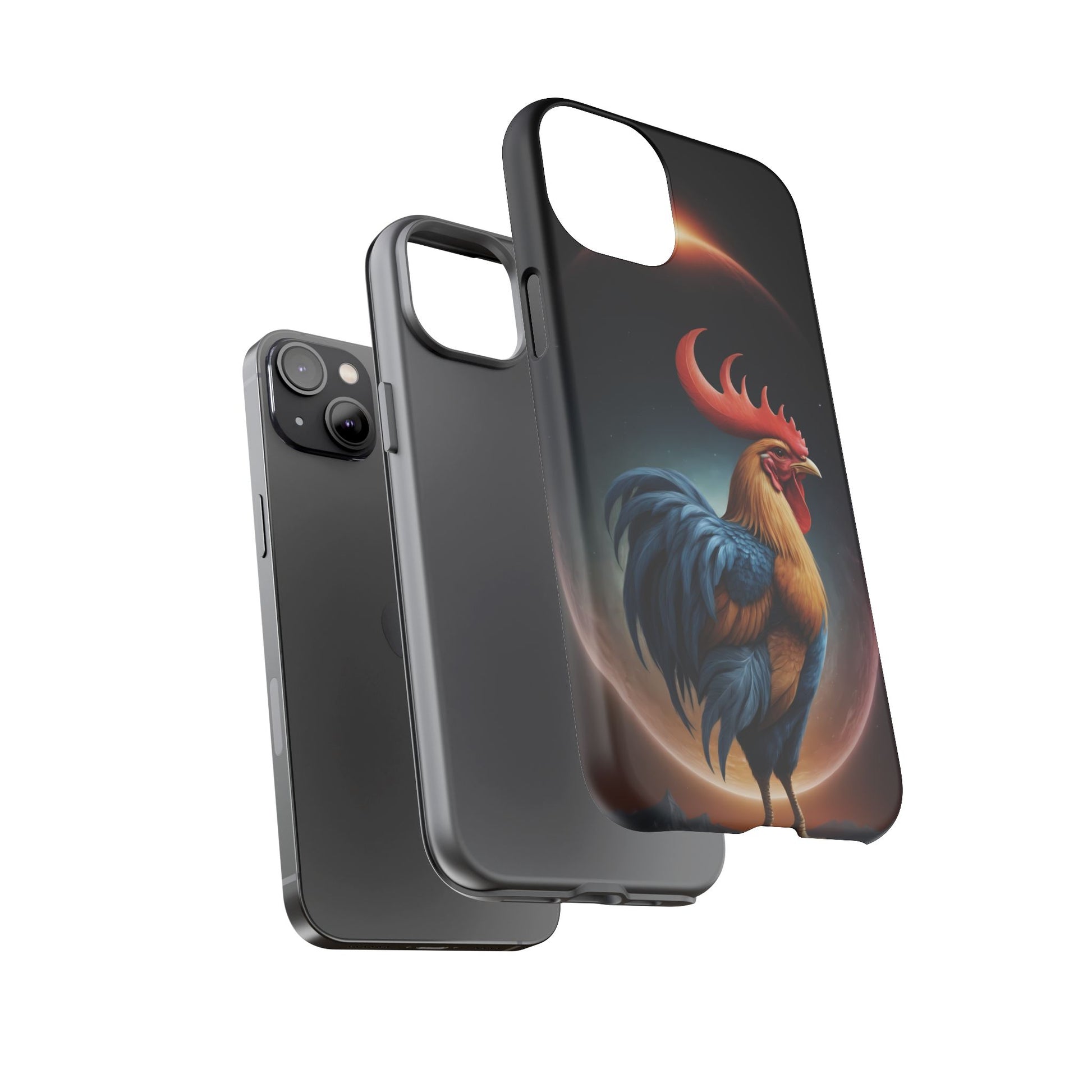 Chinese Zodiac Rooster Custom Phone Case for iPhone 8–16 Pro Max, Pixel 5–8 Pro, Galaxy S10–S24 Ultra - Designed by Thalia