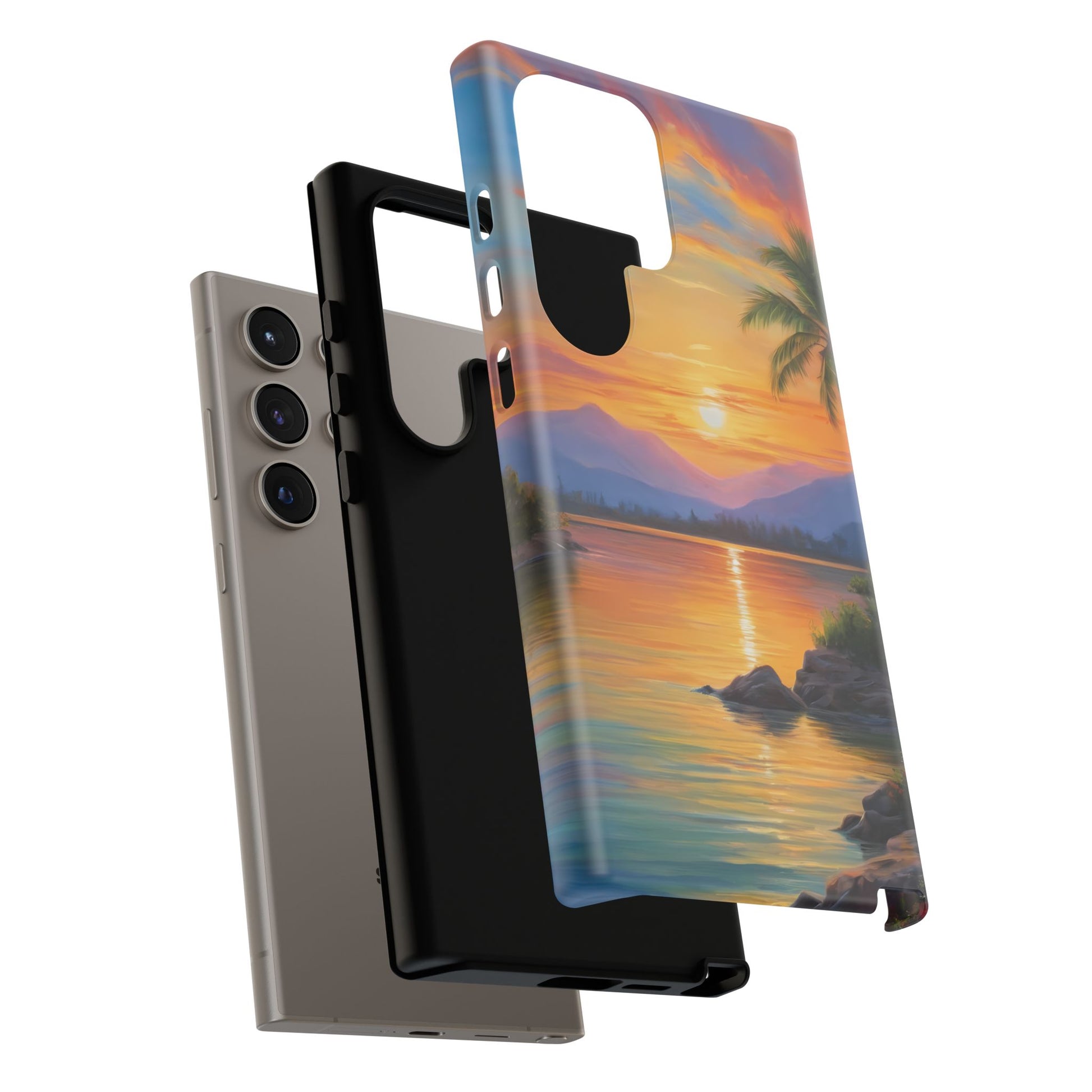 Sunset Serenade Custom Phone Case for Samsung Galaxy S10–S10 Plus, S20–S20 Ultra, S21, S22, S23, S24 Ultra - Designed by Thalia