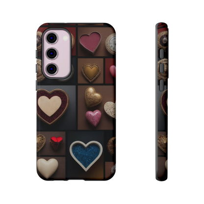 Love Button Phone Case for iPhone 8–16 Pro Max, Pixel 5–8 Pro, Galaxy S10–S24 Ultra - Designed by Thalia