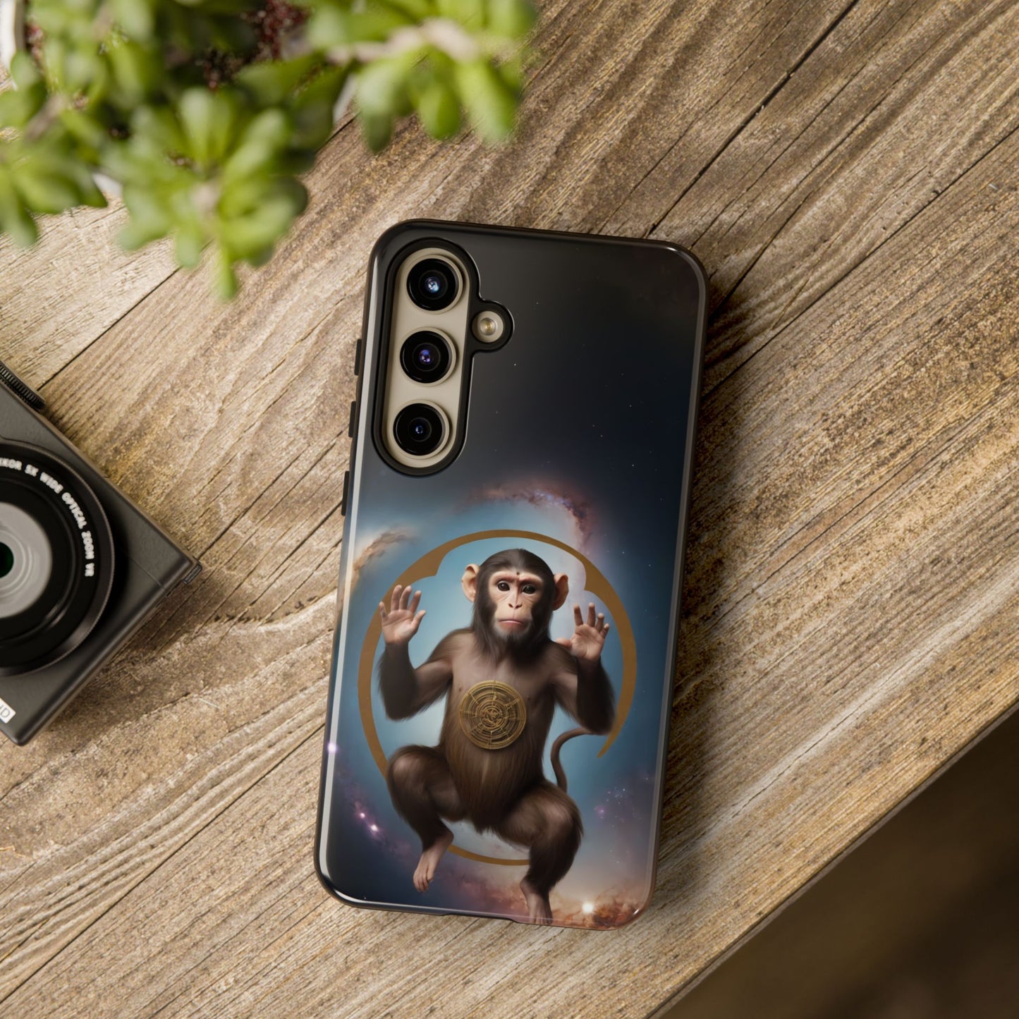 Chinese Zodiac Monkey Custom Phone Case for iPhone 8–16 Pro Max, Pixel 5–8 Pro, Galaxy S10–S24 Ultra - Designed by Thalia