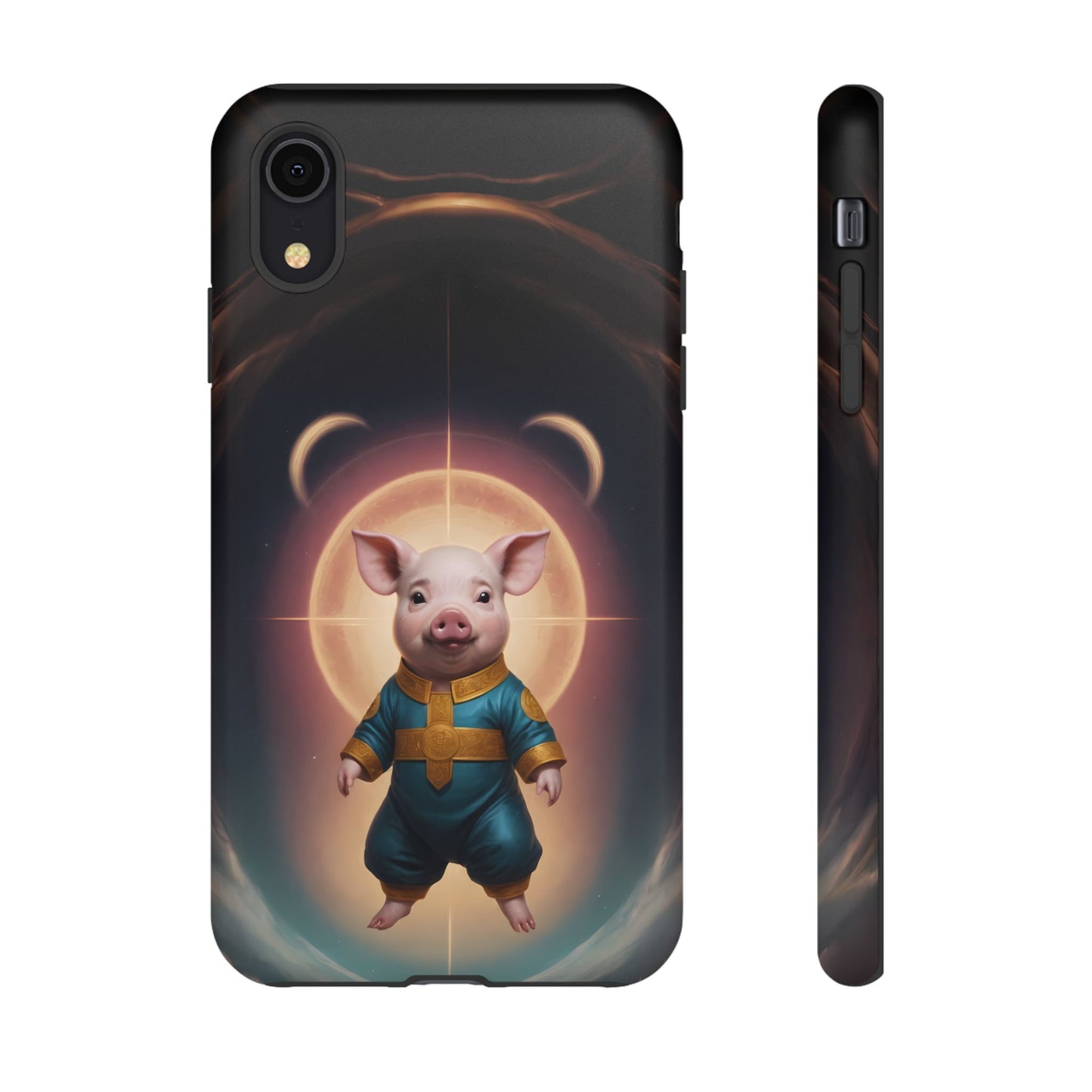 Chinese Zodiac Pig Custom Phone Case for iPhone 8–16 Pro Max, Pixel 5–8 Pro, Galaxy S10–S24 Ultra - Designed by Thalia