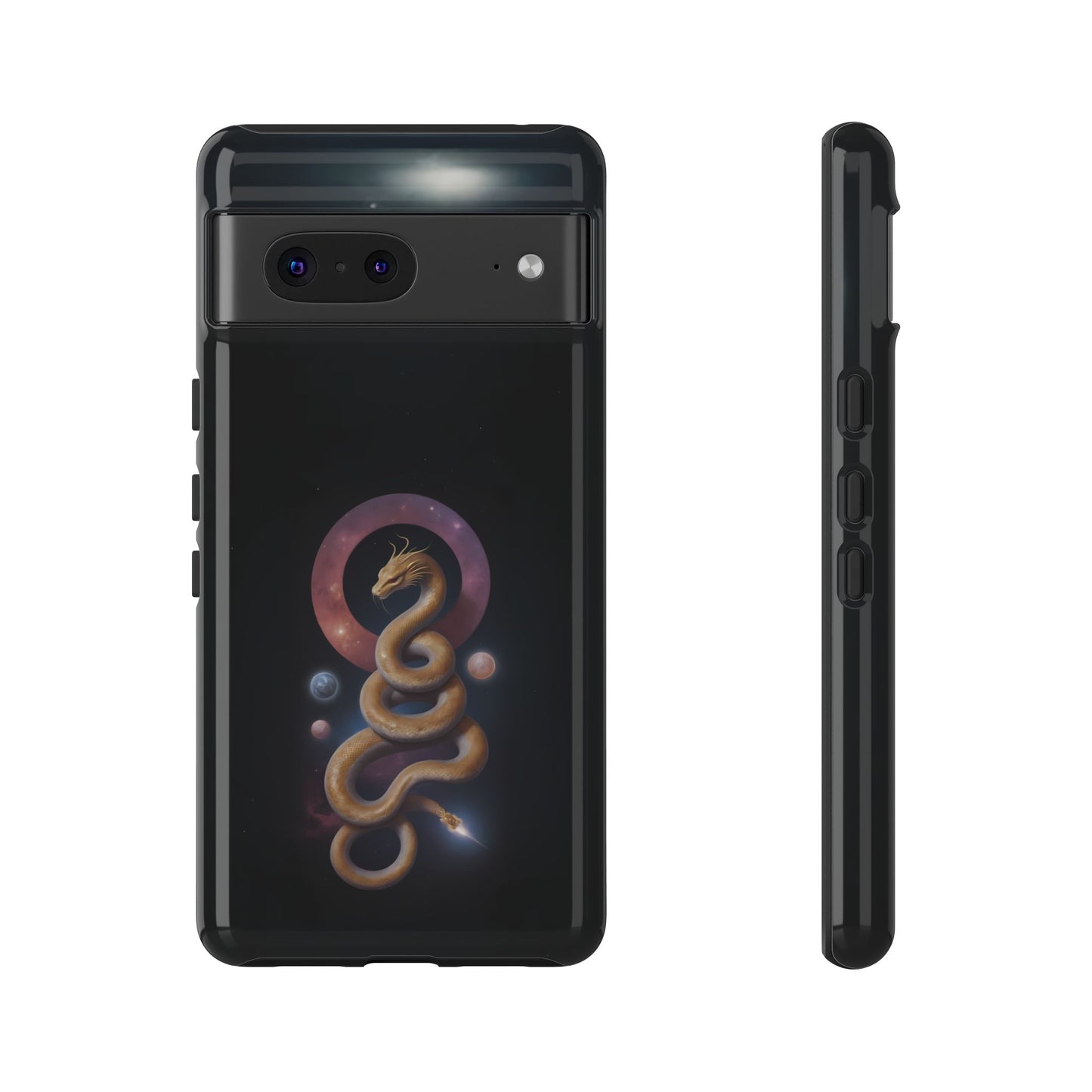 Chinese Zodiac Snake Custom Phone Case for iPhone 8–16 Pro Max, Pixel 5–8 Pro, Galaxy S10–S24 Ultra - Designed by Thalia