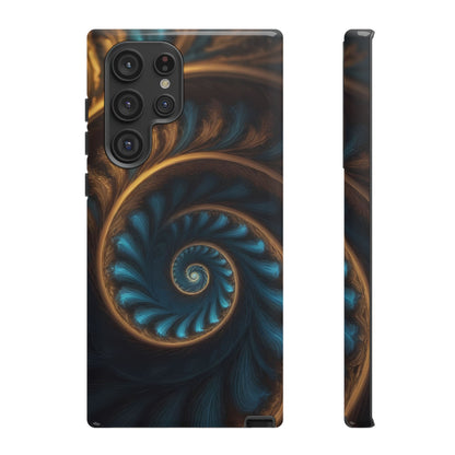 3D Fractal Phone Case for iPhone 8–16 Pro Max, Pixel 5–8 Pro, Galaxy S10–S24 Ultra - Designed by Thalia