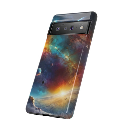 Cosmic Voyage Phone Case for Google Pixel 8 Pro, Pixel 8, Pixel 7, Pixel 6 Pro, Pixel 6, Pixel 5 5G - Designed by Thalia