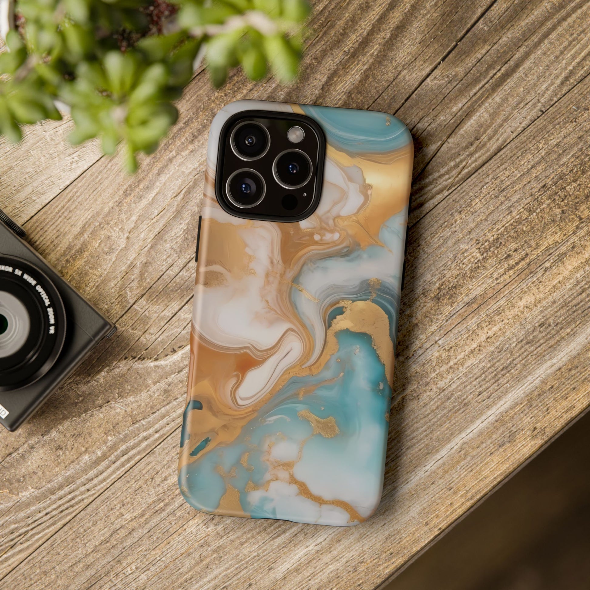 Marble Hues Phone Case for iPhone 8–16 Pro Max, Pixel 5–8 Pro, Galaxy S10–S24 Ultra - Designed by Thalia