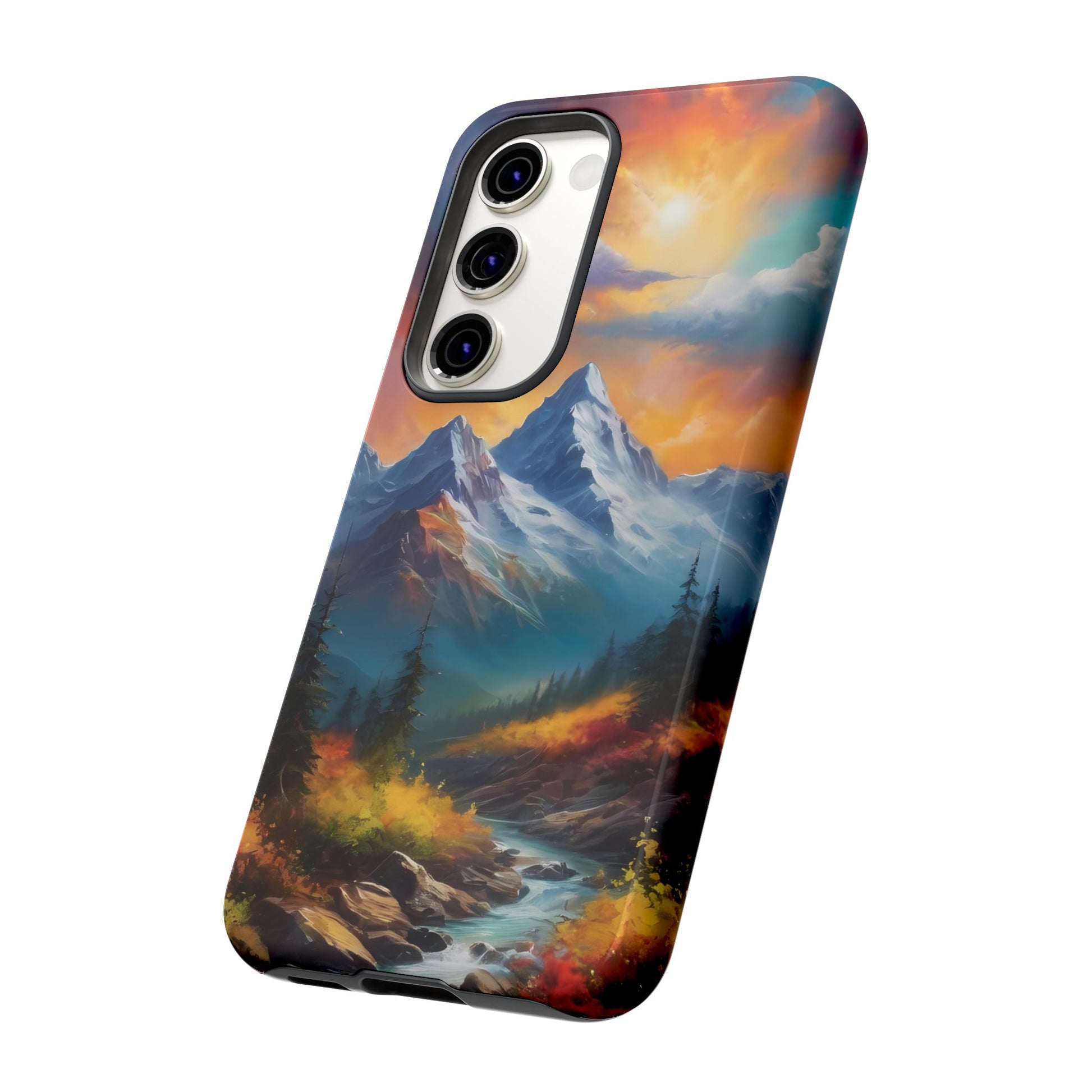 Mystic Mountains Phone Case for iPhone 8–16 Pro Max, Pixel 5–8 Pro, Galaxy S10–S24 Ultra - Designed by Thalia