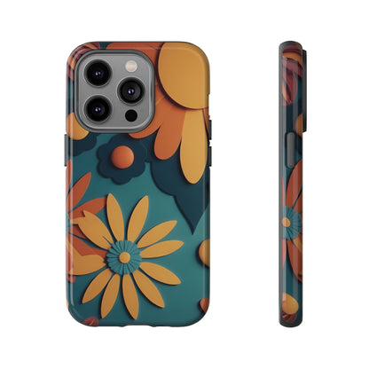 70s Retro Phone Case for iPhone 8–16 Pro Max, iPhone 8 Plus–13 Mini, iPhone XS–XS Max, iPhone 11–14 Pro Max - Designed by Thalia