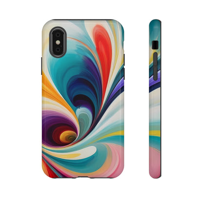 Abstract Elegance Phone Case for iPhone 8–16 Pro Max, Pixel 5–8 Pro, Galaxy S10–S24 Ultra - Designed by Thalia