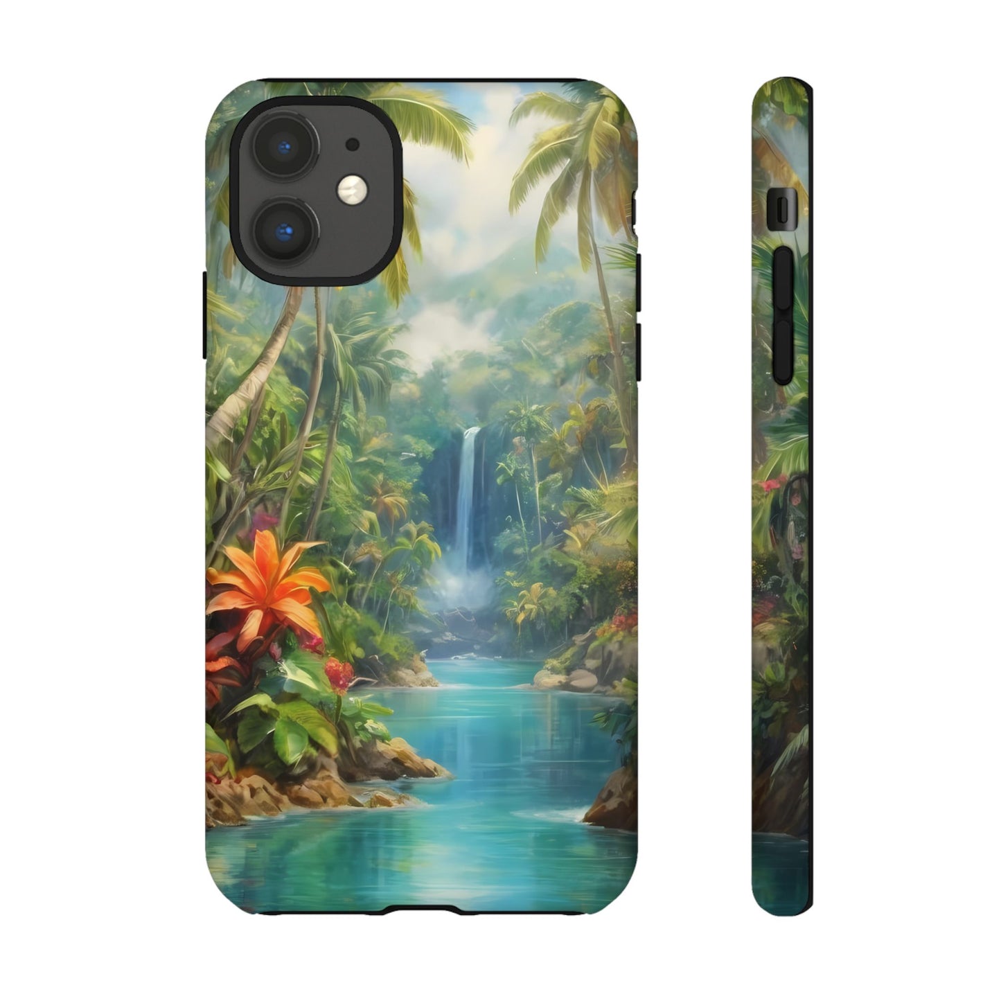 Tropical Paradise Phone Case for iPhone 8–16 Pro Max, Pixel 5–8 Pro, Galaxy S10–S24 Ultra - Designed by Thalia