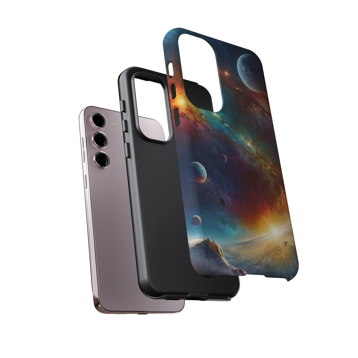 Cosmic Voyage Phone Case for iPhone 8–16 Pro Max, Pixel 5–8 Pro, Galaxy S10–S24 Ultra - Designed by Thalia