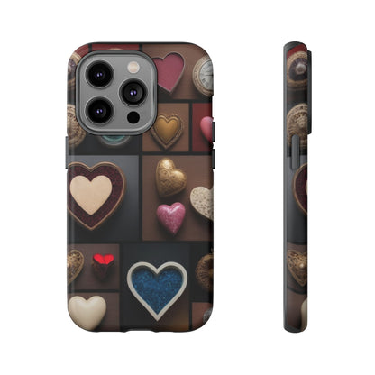 Love Button Phone Case for iPhone 8–16 Pro Max, Pixel 5–8 Pro, Galaxy S10–S24 Ultra - Designed by Thalia