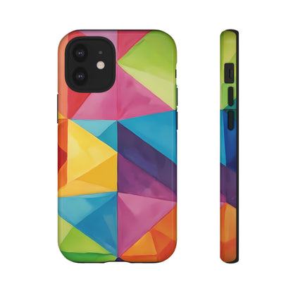 Geometric Play Phone Case for iPhone 8–16 Pro Max, Pixel 5–8 Pro, Galaxy S10–S24 Ultra - Designed by Thalia