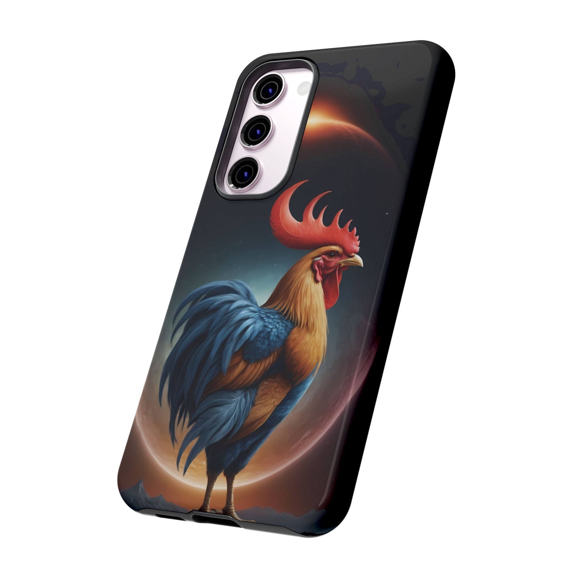 Chinese Zodiac Rooster Custom Phone Case for iPhone 8–16 Pro Max, Pixel 5–8 Pro, Galaxy S10–S24 Ultra - Designed by Thalia