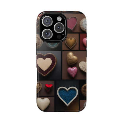 Love Button Phone Case for iPhone 8–16 Pro Max, Pixel 5–8 Pro, Galaxy S10–S24 Ultra - Designed by Thalia