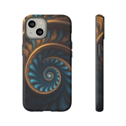 3D Fractal Phone Case for iPhone 8–16 Pro Max, Pixel 5–8 Pro, Galaxy S10–S24 Ultra - Designed by Thalia