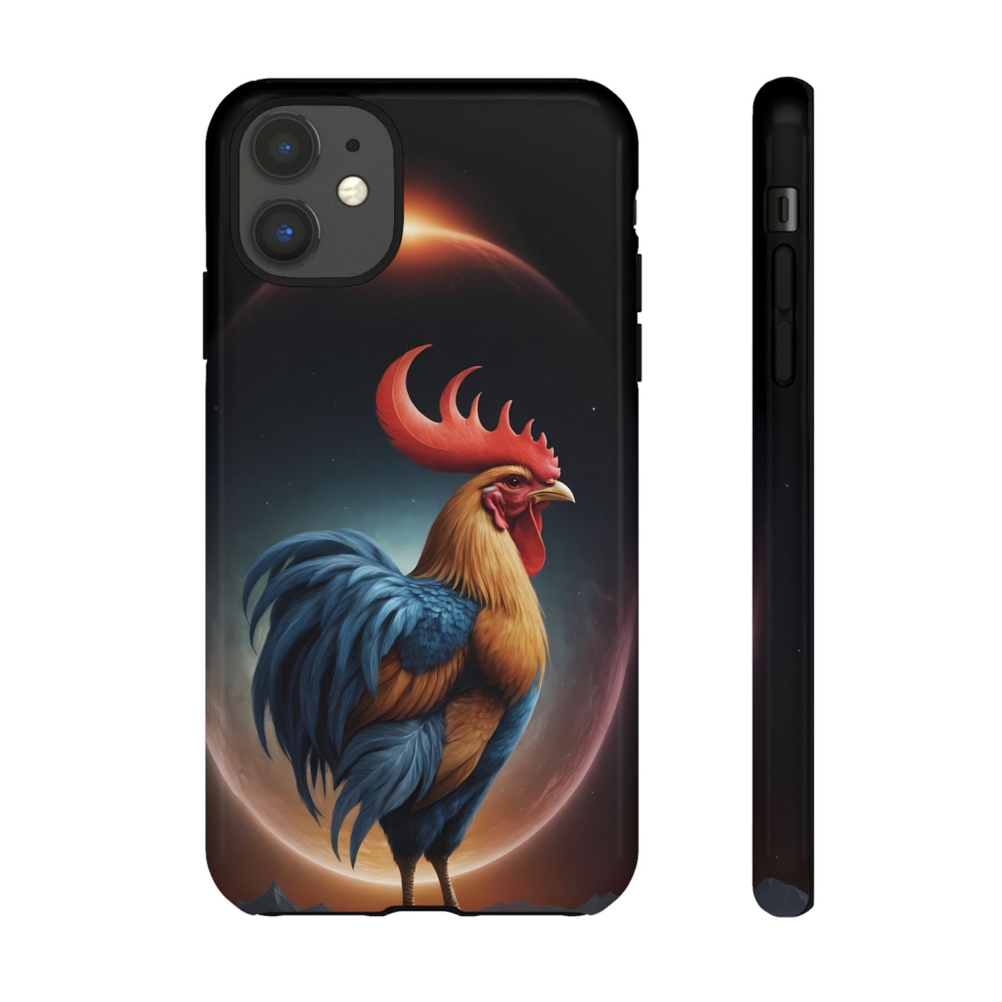 Chinese Zodiac Rooster Custom Phone Case for iPhone 8–16 Pro Max, Pixel 5–8 Pro, Galaxy S10–S24 Ultra - Designed by Thalia