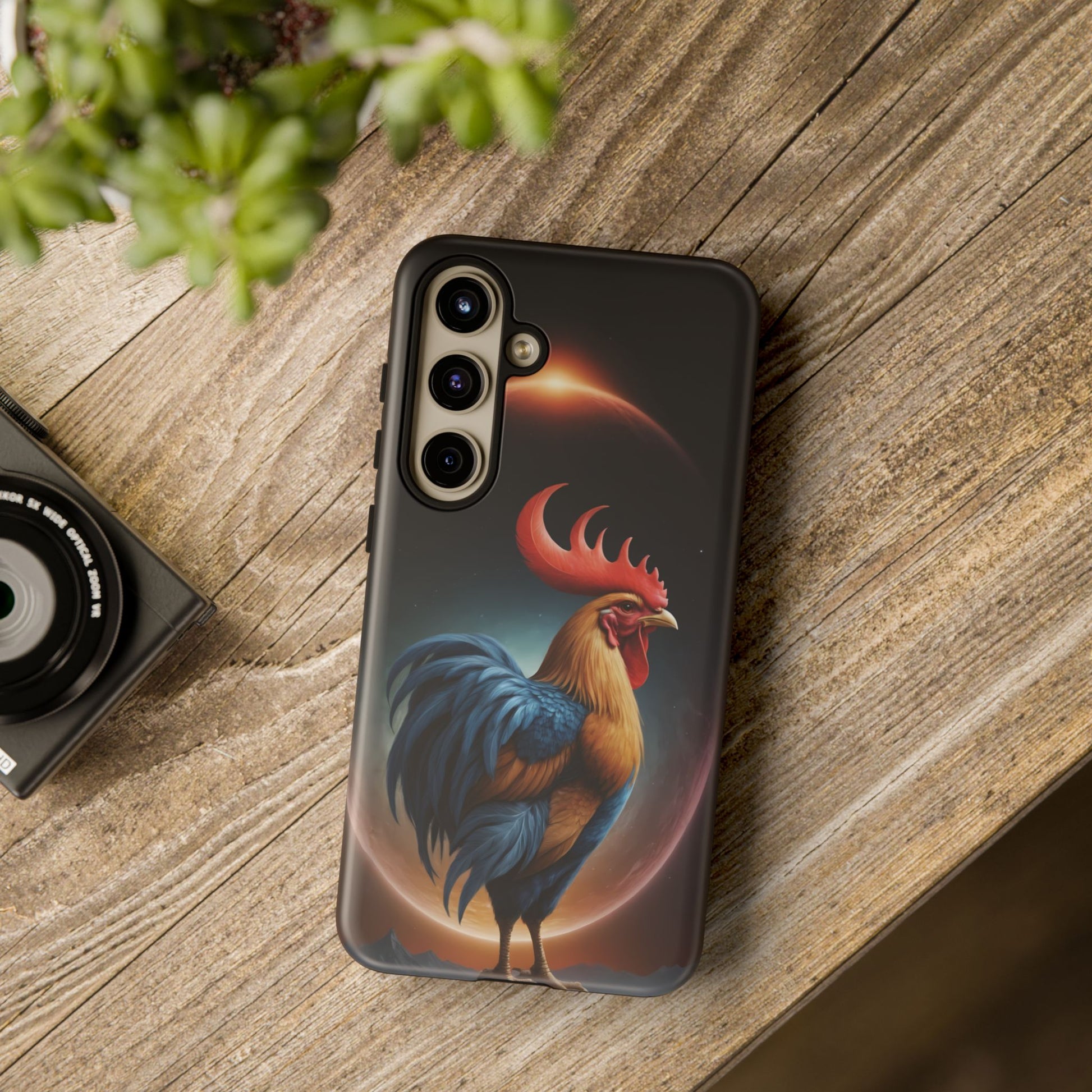 Chinese Zodiac Rooster Custom Phone Case for iPhone 8–16 Pro Max, Pixel 5–8 Pro, Galaxy S10–S24 Ultra - Designed by Thalia