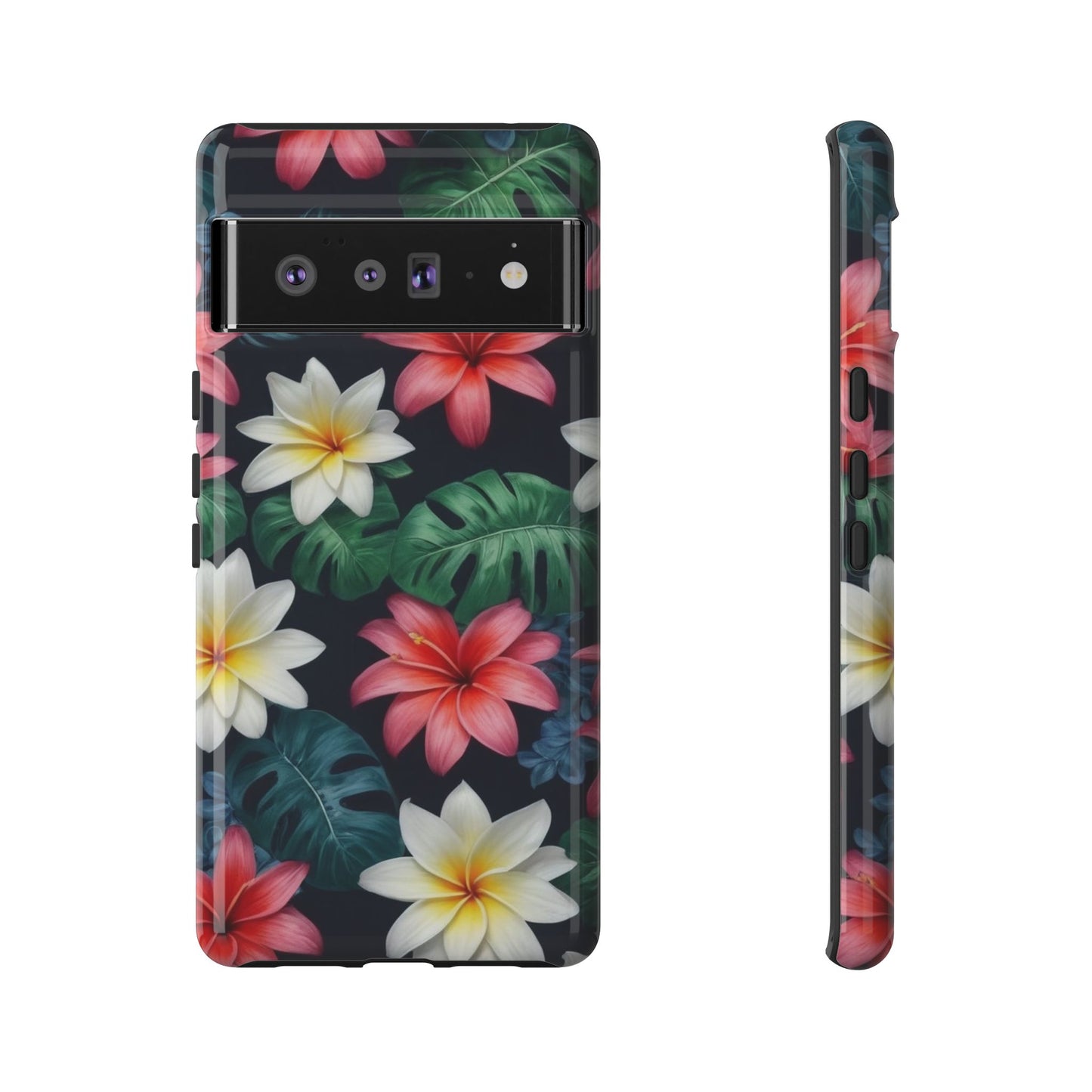 Hawaiian Flowers Phone Case for Google Pixel 8 Pro, Pixel 8, Pixel 7, Pixel 6 Pro, Pixel 6, Pixel 5 5G - Designed by Thalia