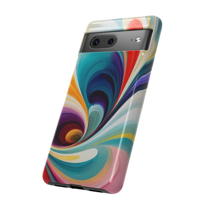 Abstract Elegance Phone Case for iPhone 8–16 Pro Max, Pixel 5–8 Pro, Galaxy S10–S24 Ultra - Designed by Thalia