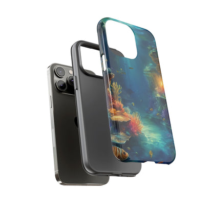 Oceanic Depths Stylish Unique UV Protected Phone Case for iPhone 8–16 Pro Max, iPhone 8 Plus–13 Mini, iPhone XS–XS Max, iPhone 11–14 Pro Max - Designed by Thalia