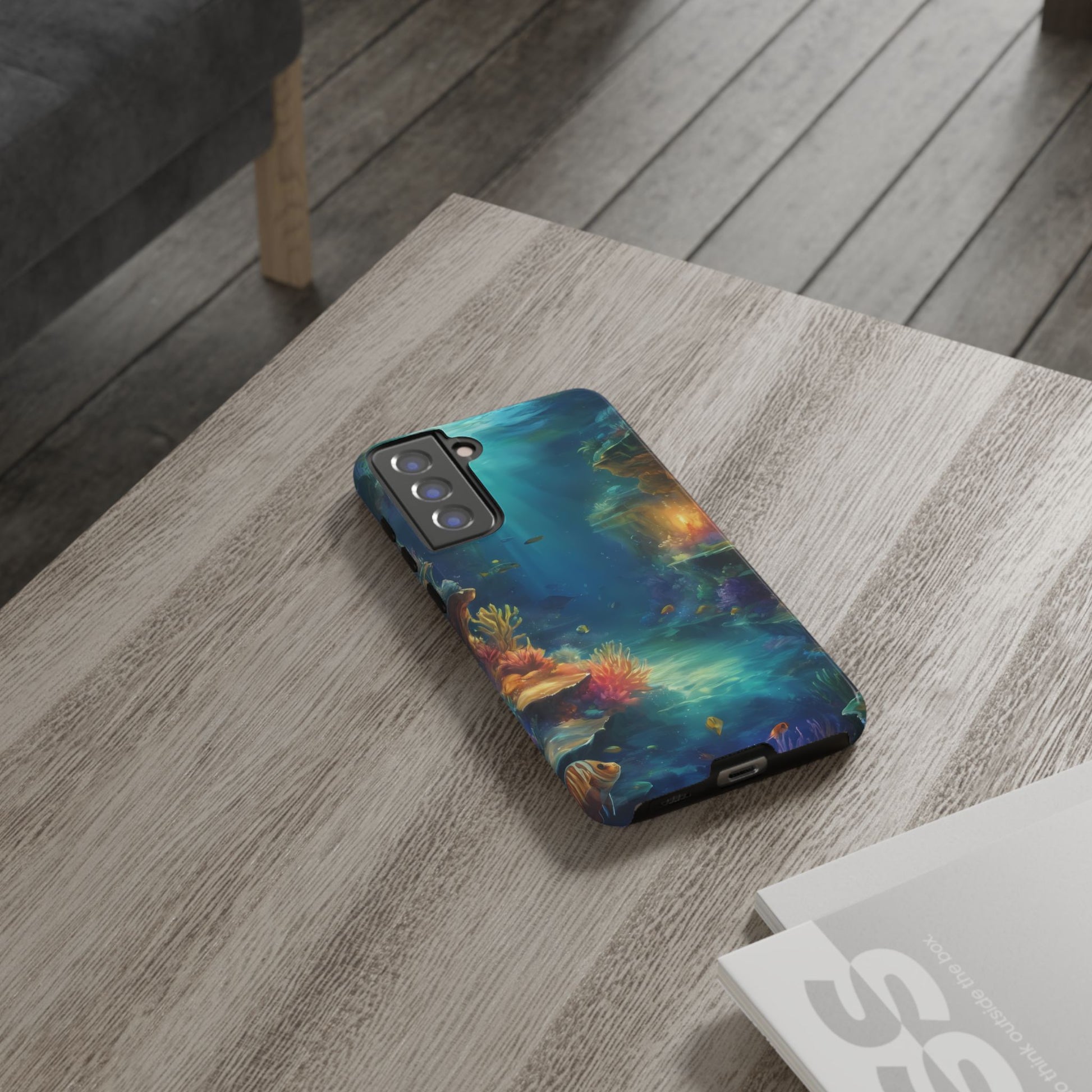 Oceanic Depths Custom Phone Case for Samsung Galaxy S10–S10 Plus, S20–S20 Ultra, S21, S22, S23, S24 Ultra - Designed by Thalia