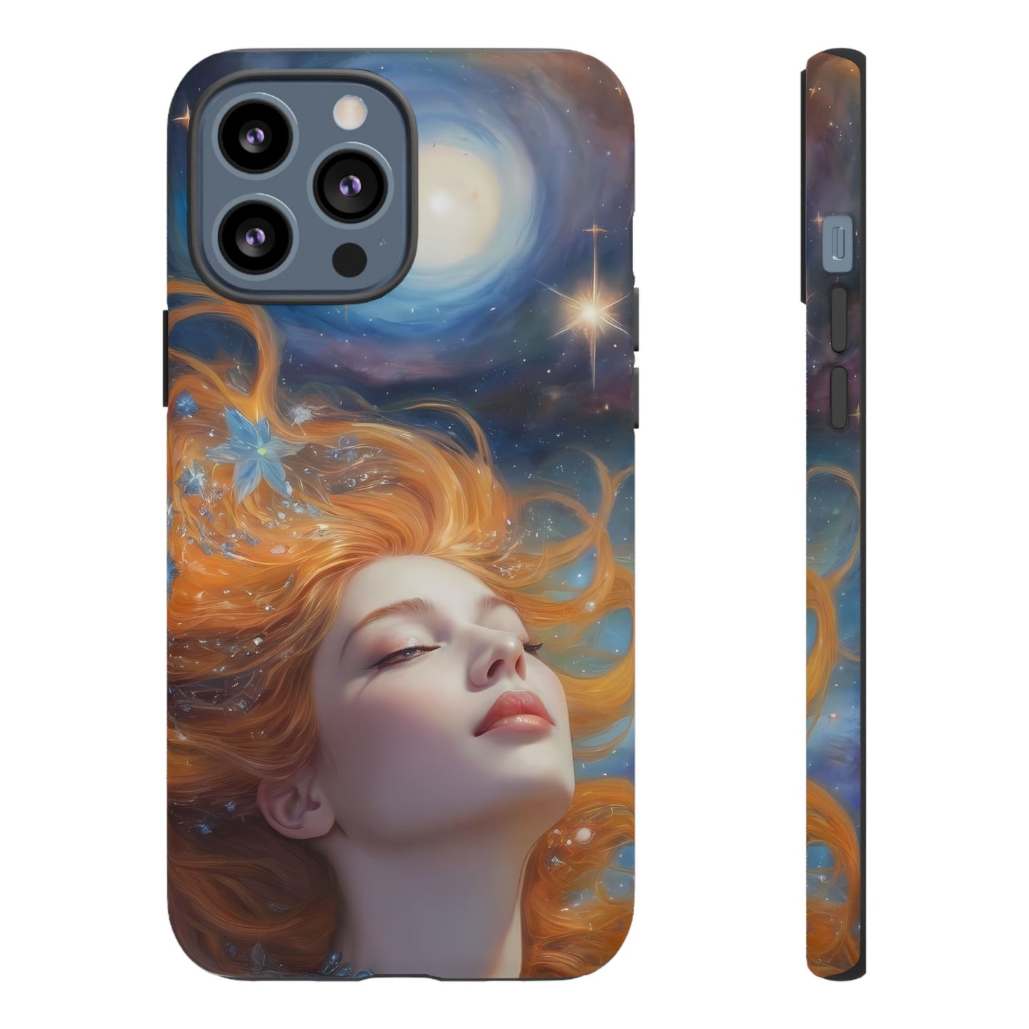 Celestial Dreams Custom Phone Case for iPhone 8–16 Pro Max, iPhone 8 Plus–13 Mini, iPhone XS–XS Max, iPhone 11–14 Pro Max - Designed by Thalia