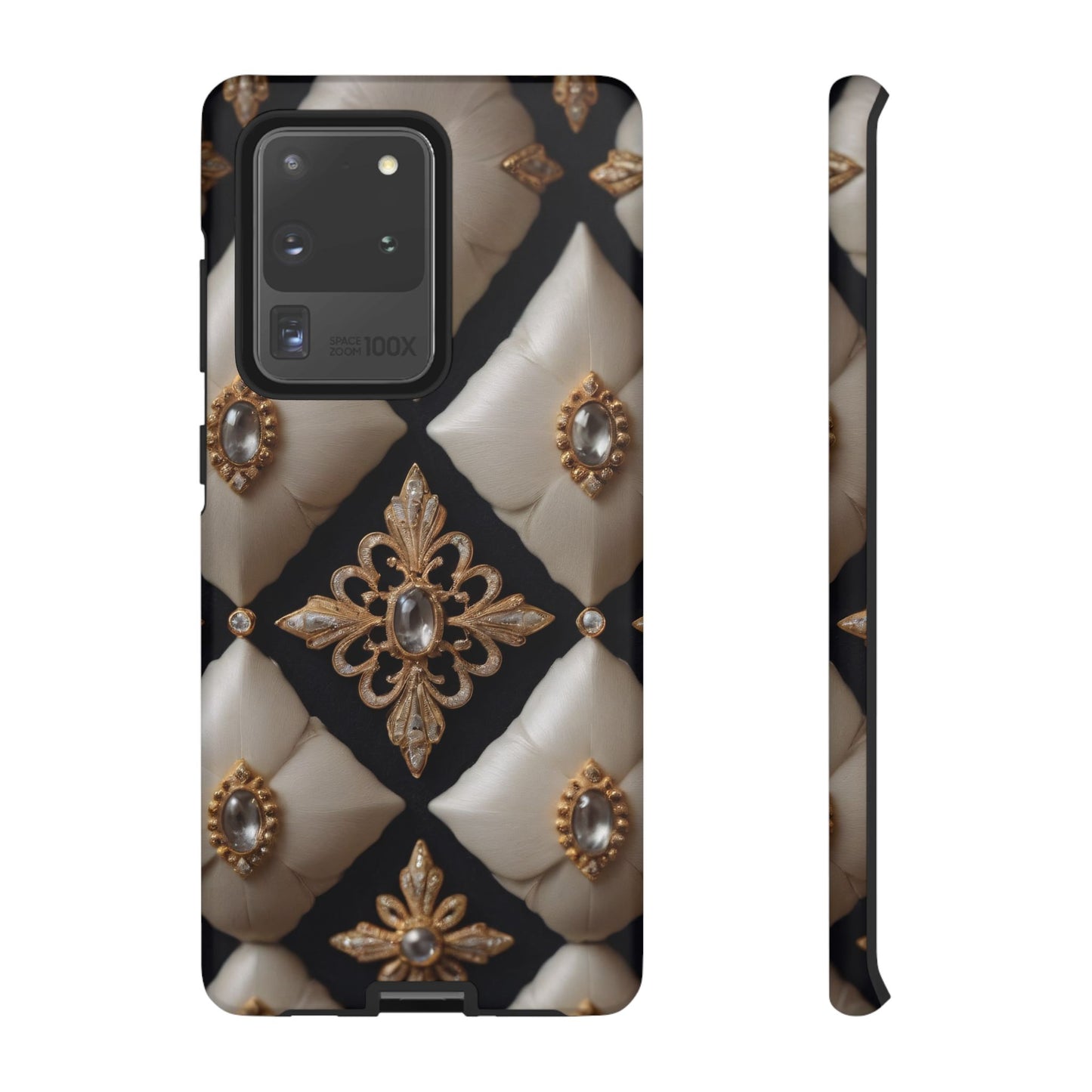 Diamond Solstice Custom Phone Case for iPhone 8–16 Pro Max, Pixel 5–8 Pro, Galaxy S10–S24 Ultra - Designed by Thalia