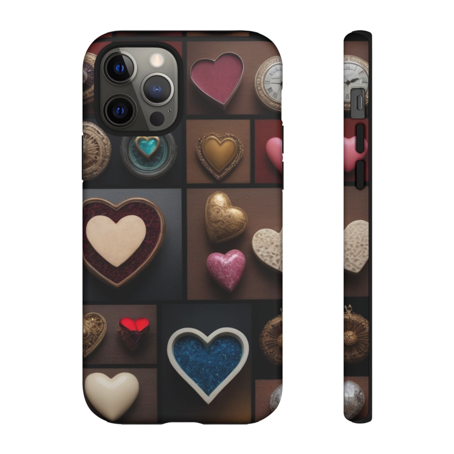 Love Button Phone Case for iPhone 8–16 Pro Max, Pixel 5–8 Pro, Galaxy S10–S24 Ultra - Designed by Thalia