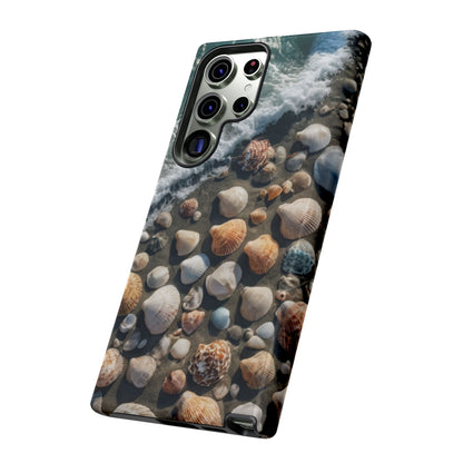 She Sells Sea Shells Phone Case for iPhone 8–16 Pro Max, Pixel 5–8 Pro, Galaxy S10–S24 Ultra - Designed by Thalia