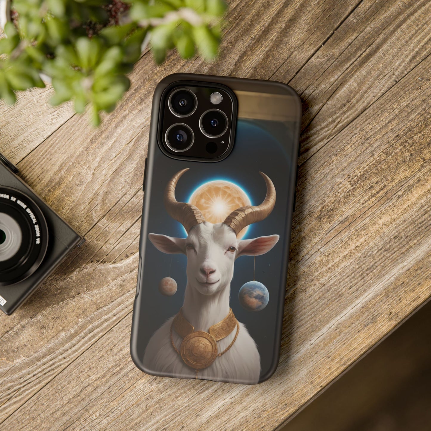 Chinese Zodiac Goat Phone Case for iPhone 8–16 Pro Max, iPhone 8 Plus–13 Mini, iPhone XS–XS Max, iPhone 11–14 Pro Max - Designed by Thalia