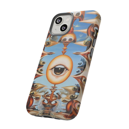 Surreal Suspect Phone Case for iPhone 8–16 Pro Max, Pixel 5–8 Pro, Galaxy S10–S24 Ultra - Designed by Thalia