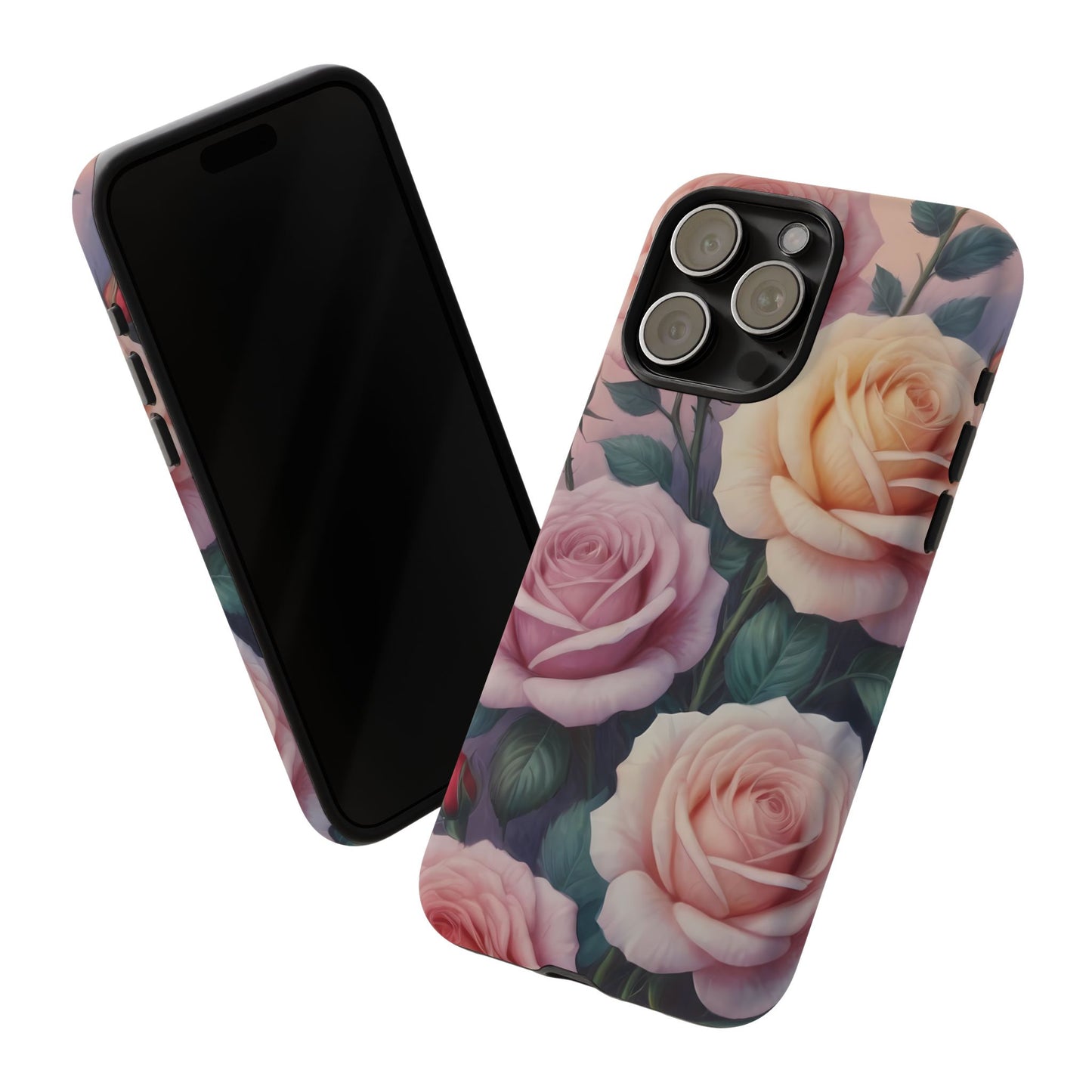 Bloom with Style - Roses Phone Case for iPhone 8–16 Pro Max, Pixel 5–8 Pro, Galaxy S10–S24 Ultra - Designed by Thalia