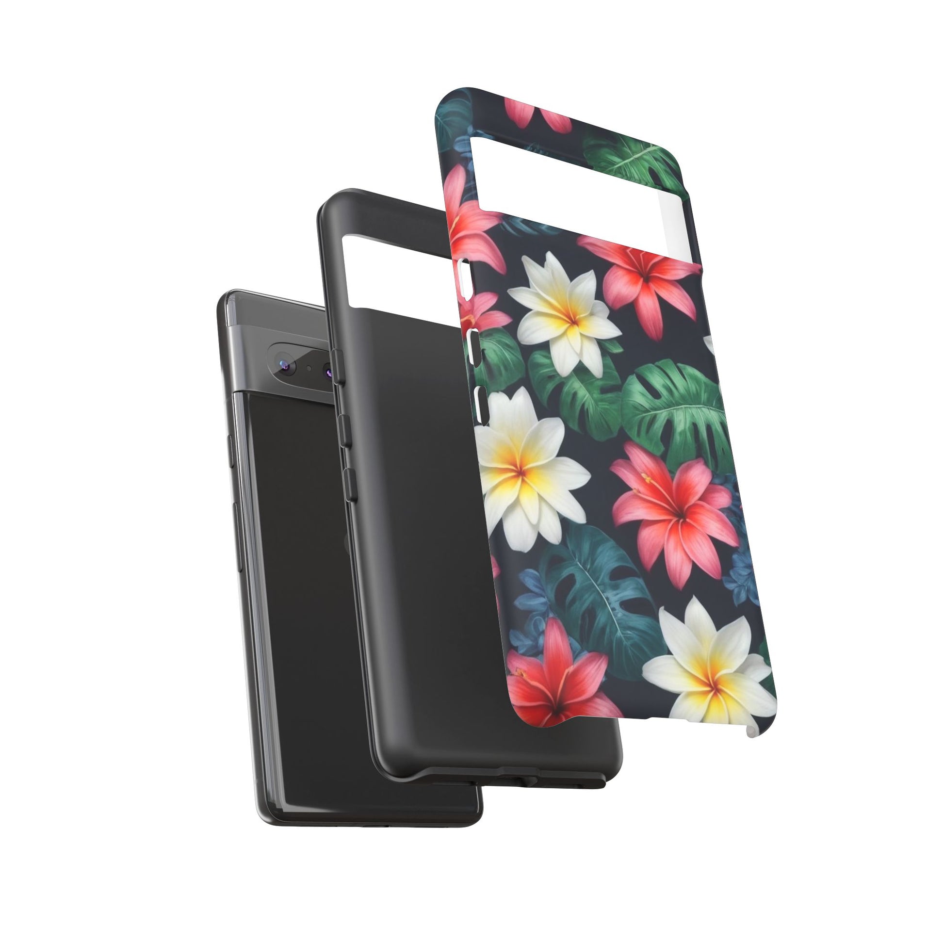 Hawaiian Flowers Phone Case for Google Pixel 8 Pro, Pixel 8, Pixel 7, Pixel 6 Pro, Pixel 6, Pixel 5 5G - Designed by Thalia