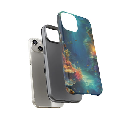 Oceanic Depths Stylish Unique UV Protected Phone Case for iPhone 8–16 Pro Max, iPhone 8 Plus–13 Mini, iPhone XS–XS Max, iPhone 11–14 Pro Max - Designed by Thalia