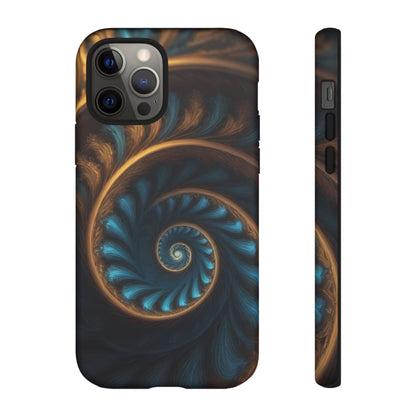 3D Fractal Custom Phone Case for iPhone 8–16 Pro Max, iPhone 8 Plus–13 Mini, XS, XR, X, 11–14 Pro Max - Designed by Thalia