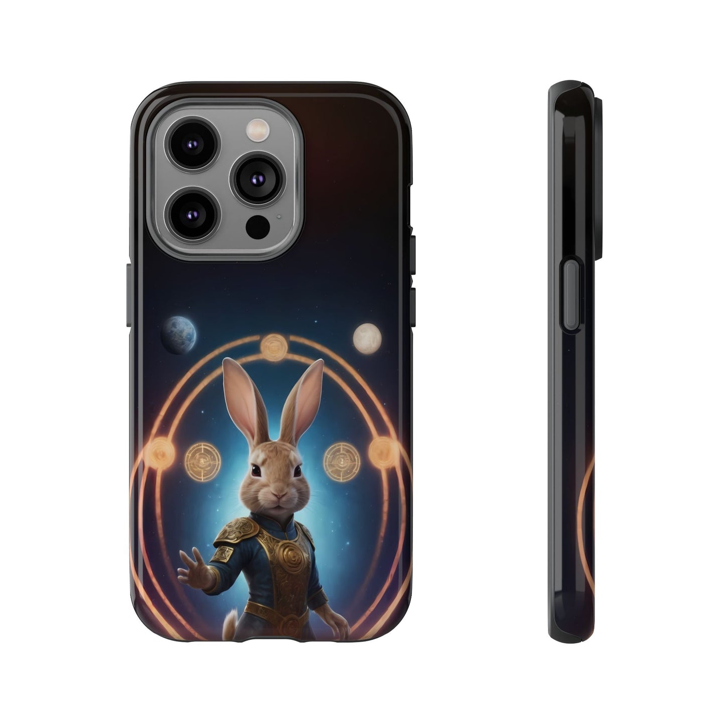 Chinese Zodiac Rabbit Phone Case for iPhone 8–16 Pro Max, iPhone 8 Plus–13 Mini, iPhone XS–XS Max, iPhone 11–14 Pro Max - Designed by Thalia