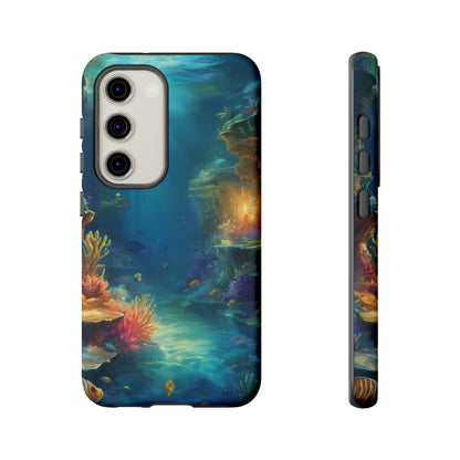 Oceanic Depths Custom Phone Case for Samsung Galaxy S10–S10 Plus, S20–S20 Ultra, S21, S22, S23, S24 Ultra - Designed by Thalia