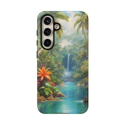 Tropical Paradise Phone Case for iPhone 8–16 Pro Max, Pixel 5–8 Pro, Galaxy S10–S24 Ultra - Designed by Thalia