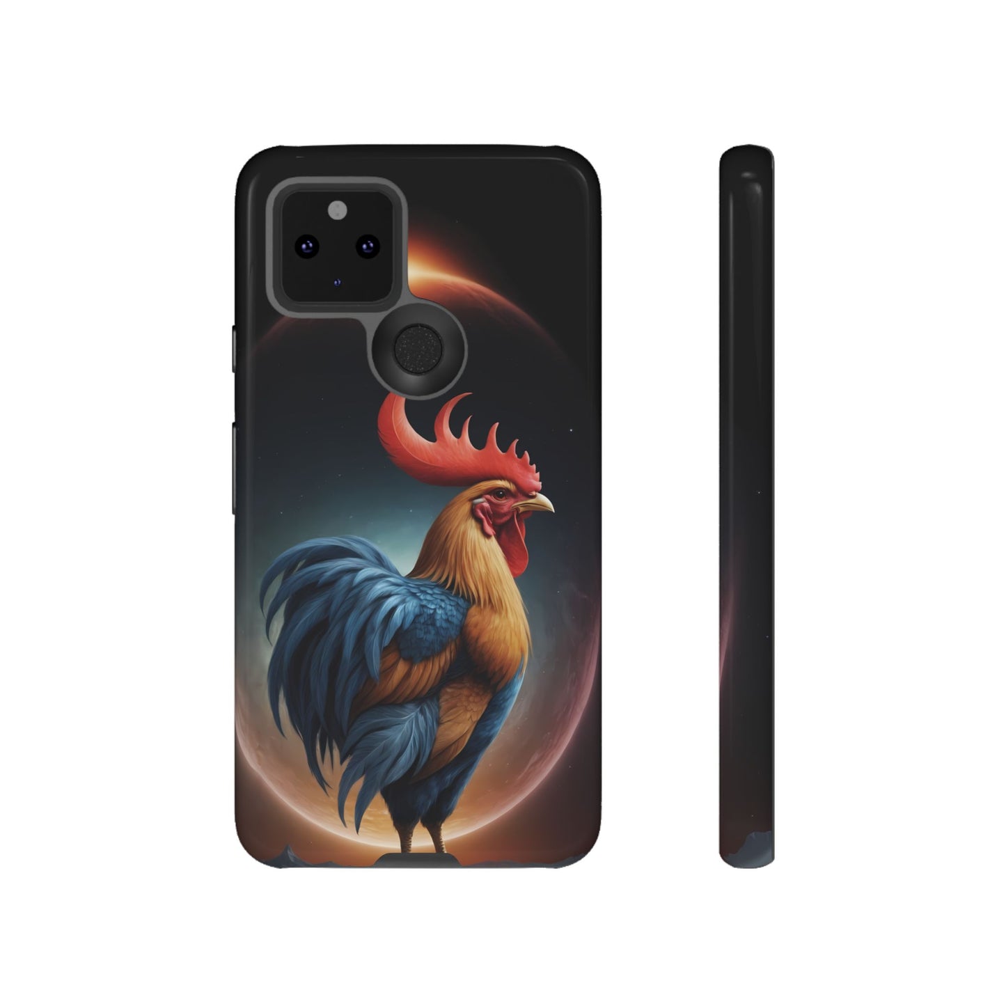 Chinese Zodiac Rooster Custom Phone Case for iPhone 8–16 Pro Max, Pixel 5–8 Pro, Galaxy S10–S24 Ultra - Designed by Thalia