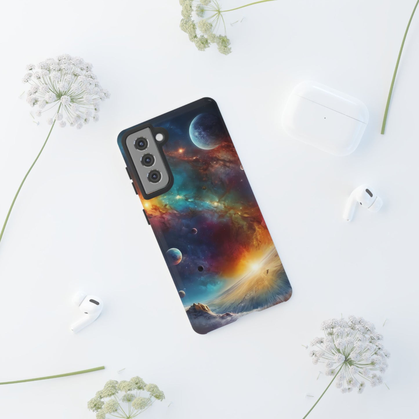 Cosmic Voyage Phone Case for iPhone 8–16 Pro Max, Pixel 5–8 Pro, Galaxy S10–S24 Ultra - Designed by Thalia