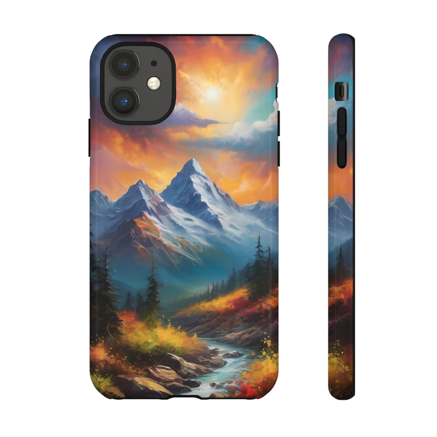 Mystic Mountains Phone Case for iPhone 8–16 Pro Max, Pixel 5–8 Pro, Galaxy S10–S24 Ultra - Designed by Thalia